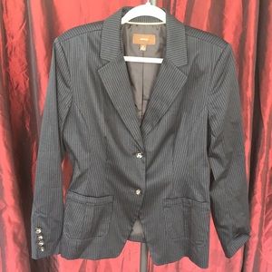 Merona Black Pinstriped Blazer